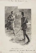 Lowing his Bayonet from A Boy in the Peninsular War by Dennis Colbron Pearse