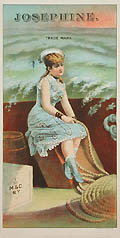 Josephine Original Lithograph by A. Hoen and Company Advertising Art for M. and C., New York