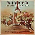 Winner Plug Tobacco Original Lithograph by A. Hoen and Company Advertising Art for the British American Tobacco Company, Petersburg, Virginia