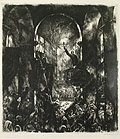 Savonarola Original Etching by Vilmos Aba Novak