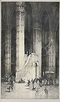 Interior of Chartres Cathedral by Andrew Affleck