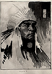 Native Chief by an unknown Canadian or American artist
