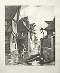 Village Street France by William James Aylward