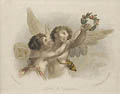 Love and Fortune Original Etching and Stipple Engraving by Francesco Bartolozzi designed by Giovanni Battista Cipriani