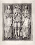 Monument of George Talbot The Fourth Earl of Shrewsbury Original Engraving by the British artist James Basire designed by Hirst