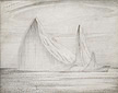 The Iceberg at Baffin Island in the Canadian Territory of Nunavut Original Graphite Drawing by the Canadian artist Thomas Harold Beament