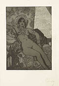 Ever So far From Here from The Flowers of Evil Original Etching and Aquatint by Maurice de Becque
