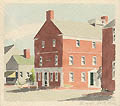 Old Customs House Nantucket Original Watercolor by Doris Riker Beer