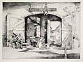 Tim The Blacksmith Original Etching by the American artist Alexander Blum