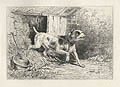 Guard Dog Bull Terrier by Karl Bodmer