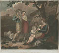 Scotch Peasants Original Engraving by Giuseppe Bortignoni designed by Richard Westall