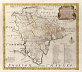 Map of Devonshire by Emanuel Bowen