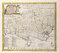 18th Century Map of Dorset Original Engraving by the British cartographer Emanuel Bowen