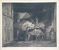 The Hay Cart Original Etching by the British artist Sir Frank Brangwyn