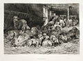 Une Bergerie Original Etching by the German artist by Albert Brendel also listed as Albert Henrick Brendel published for the Societe des Aqua Fortistes Eaux Fortes Modernes by Cadart and F Chevalier and A Cadart and Luquet