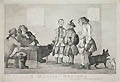 A Militia Meeting Original Etching by James Bretherton designed by Henry William Bunbury