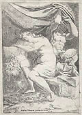 Satyr Spying a Sleeping Woman by Francesco Brizio and Agostino Carracci