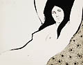 Odalisque Original Lithograph by the Irish American artist Colleen Browning