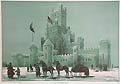 Ice Palace 1885 Original Lithograph by the Burland Lithographic Company