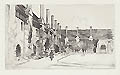 Almshouses St. Cross Original Etching by Sir David Young Cameron also known as D. Y. Cameron