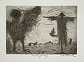 No Trespassing Original Etching by Robert Cariola