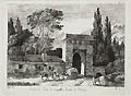 Porte du Parc de Versailles Route de Marly Original Etching by Jean Baptiste Louis Cazin