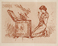 Pandora Original Etching by the American artist Frederick Stuart Church The Hawthorne Portfolio A Wonder Book