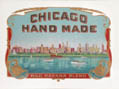 Chicago Hand Made Mild Havana Blend Original Chromolithograph American Cigar Label by the Lithographic Firm Schlegel Litho Company New York