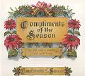 Compliments of the Season The Old Old Greeting Kind and True Original Chromolithograph American Cigar Label by the Julius Bien Company New York