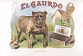 El Gaurdo Title and Design Registered Original Chromolithograph Cigar Label created for the D. S. Erb and Company Boyertown Pennsylvania