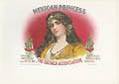 Mexican Princess Cigar Label by the American Lithographic Company ALCO for Crown imported and manufactured by The Oaxaca Association Chicago Illinois Buena Vista Mexico