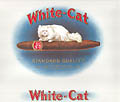 White Cat Standard Quality Original Chromolithograph Cigar Label by the Consolidated Lithographing Corporation Brooklyn New York.