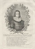 Portrait of John Milton as a Young Man Original Etching by the Italian British artist Giovanni Battista Cipriani