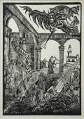 Une Saison en Enfer A Season in Hell Original Woodcut by Gustavo Cochet from Arthur Rimbaud Oeuvres Completes