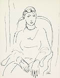 Figure Study Original Pen and Ink Drawing by Harold Cohn