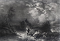 Avant L'Orage Paysage Before the Storm Landscape Salon 1844 Original Lithograph by the French artist Francois Jules Collignon also listed as F. J. Collignon published by L'Artiste