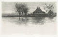Aus Holland From Holland Original Etching by the German artist Walter Conz