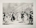 The Ball Room at Eglinton Castle Original Lithograph by Edward Corbould