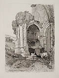 Rivaulx Abbey Yorkshire by John Sell Cotman