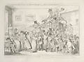 A Swarm of English Bees Hiving in the Imperial Carriage by George Cruikshank