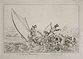 A Party of Pleasure Original Etching by The British Satirical artist George Cruikshank designed by Captain Frederick Marryat