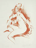 Figure Study 1 Seated Woman by Jan De Ruth