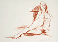 Figure Study 2 Reclining Woman by Jan De Ruth