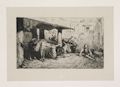 Village de Turquie Turkish Village an Orientalist Scene by Alexandre Gabriel Decamps also listed as Alexandre Decamps published for Les Artistes Contemporains