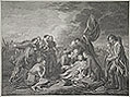 The Death of General Wolfe Original Engraving by the French artist Robert DeLaunay designed by Benjamin West
