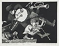 Lucky Mashed Potatoes Original Aquatint Engraving by the American artist David Driesbach