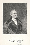 Portrait of John Trumbull Original Engraving by the American artist Asher Brown Durand