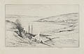 Cornwall Original Etching by the American artist Harold Kerr Eby