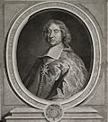 Caesar D'Estrees Original Engraving Original Engraving by the French artist Gerard Edelinck designed by Francois de Troyes