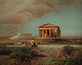 English Chromolithography - The Temple of Hera
